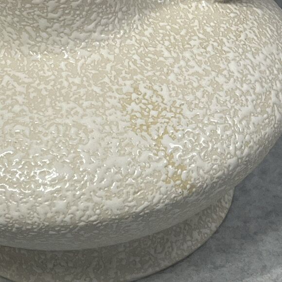 Vintage Mid Century Modern 14” China Craft USA White Splatter Ware Vase C-414 - Picture 9 of 14
